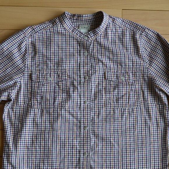 LL Bean Button Down Shirt Plaid - Picture 2 of 4